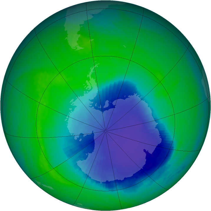 Ozone Map 2001-11-23